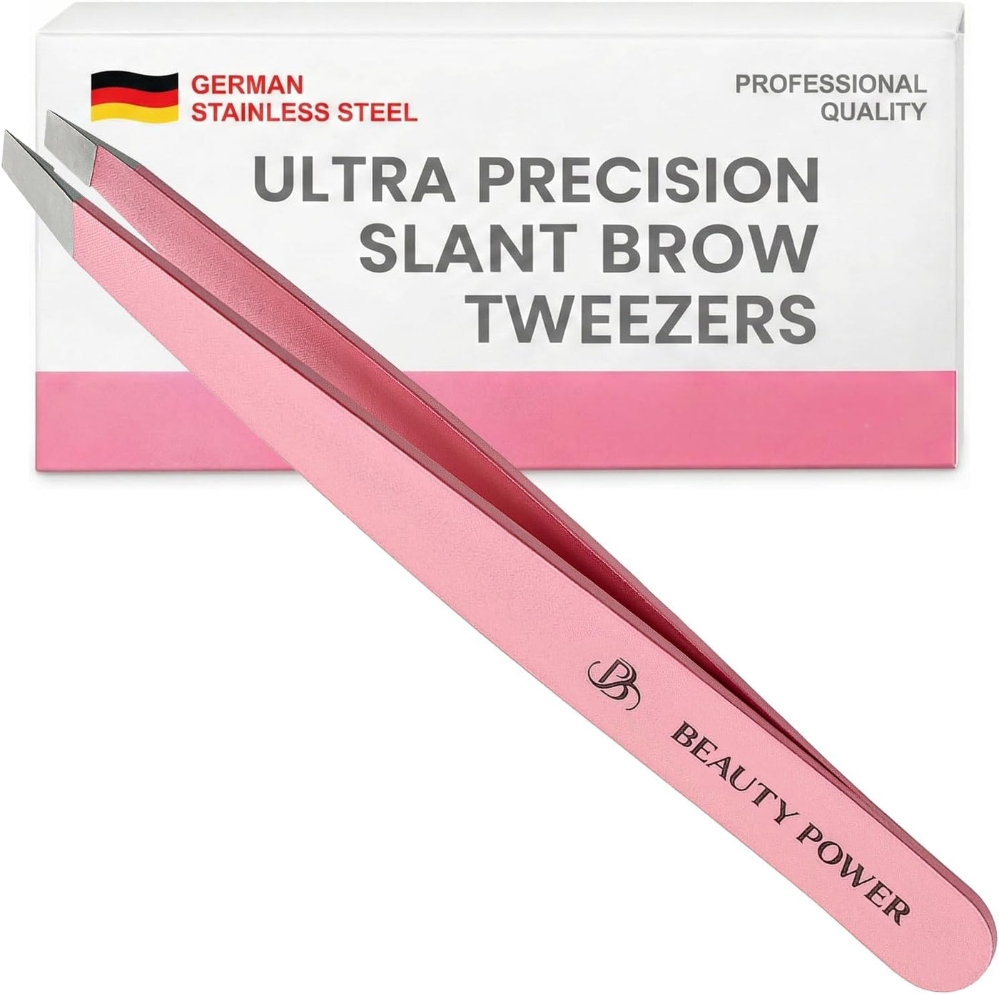 Beauty Power Pinzas Inclinadas Profesionales de Ultra-Precisión par...