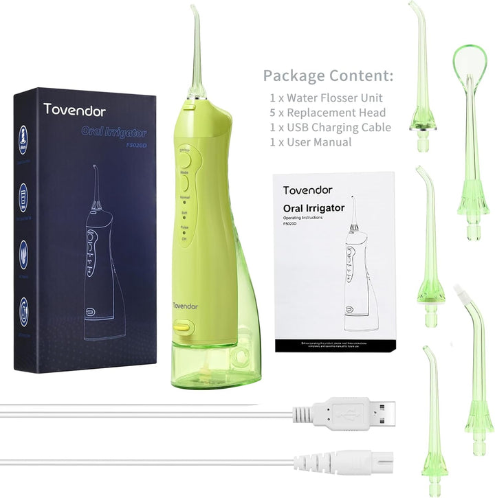 TOVENDOR - Público de dientes de agua eléctrica con hilo dental, ir...