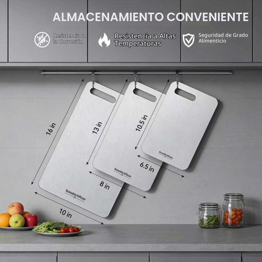 Tabla de cortar de titanio para cocina