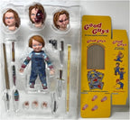 Figura de acción de Chucky en escala, 4 pulgadas, marca NECA