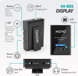 Movo Lingo - Sistema de micrófono inalámbrico UHF de 48 canales par...