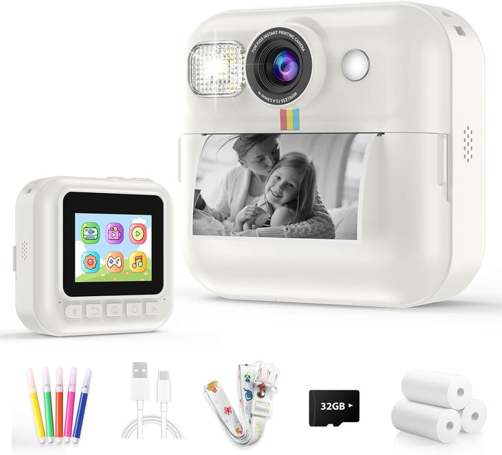 Cámara de impresión instantánea para niños, regalos para niñas y ni...