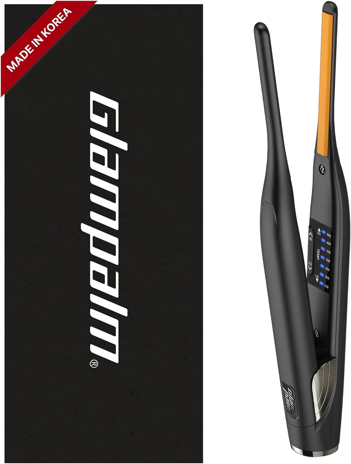 GLAMPALM Stiletto Alisador de Cabello 0.3" Plancha plana de cer...