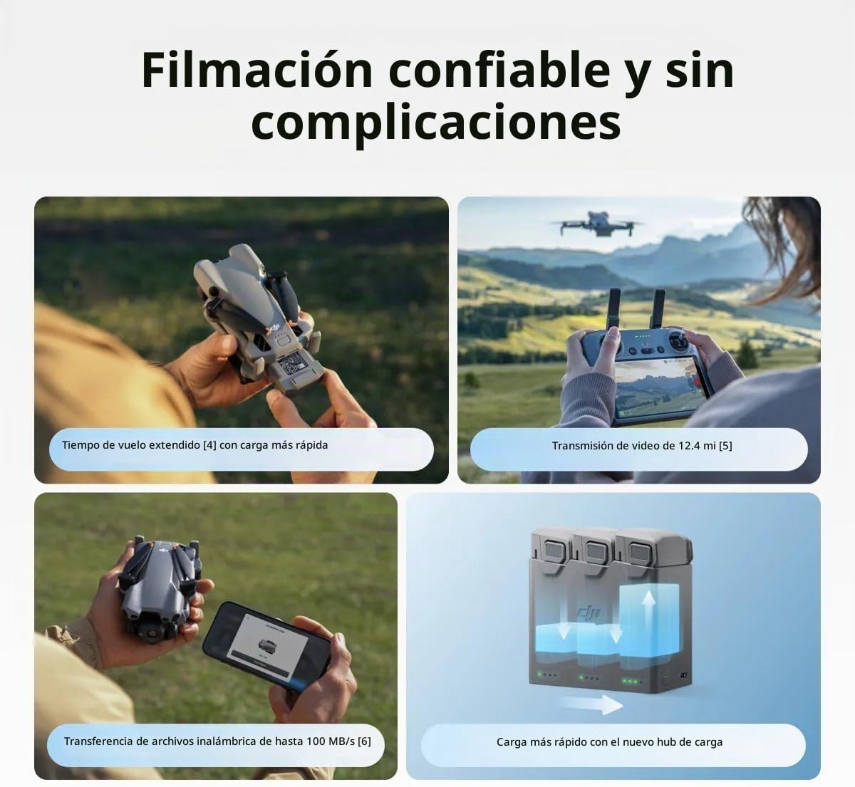 DJI Mini 5 Pro 4K Drone Bundle con RC 2, 4 baterías y accesorios