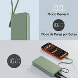 NOBIS Cargador portátil 25W 10000mAh Power Bank con cable USB-C inc...