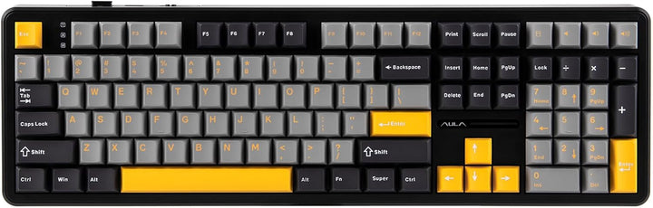 EPOMAKER Aula F108 - Teclado inalámbrico para juegos, teclado mecán...