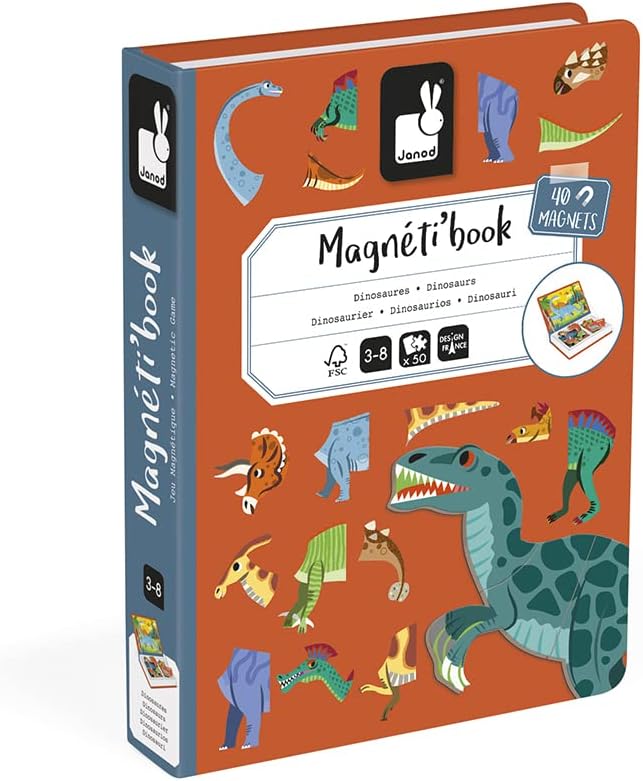 Janod - Magnetibook - Juego magnético de mezcla y combinación de