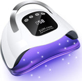 Wisdompark Lámpara de uñas LED UV de 320 W, secador de uñas para es...