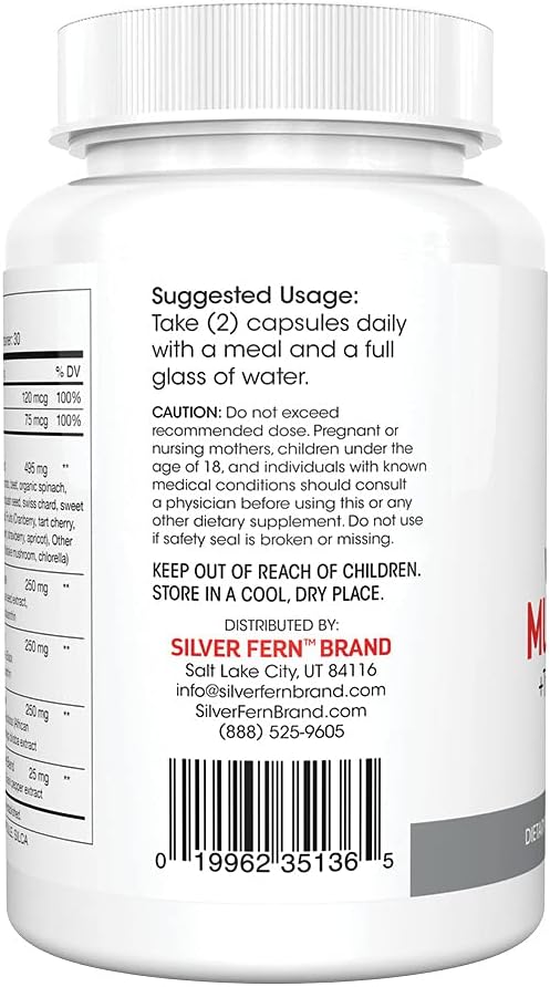 Silver Fern Whole Food Daily Multi Vitamina con Trace Mineral Blend...
