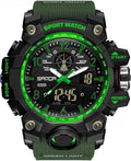 Reloj para Hombre AIMES Deportivo al Aire Libre a Prueba de Agua Militar con Fecha, Función Múltiple, Pantalla LED, Alarma, Cronómetro y Tácticas para Hombres