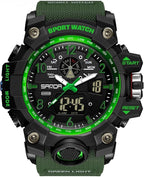 Reloj para Hombre AIMES Deportivo al Aire Libre a Prueba de Agua Militar con Fecha, Función Múltiple, Pantalla LED, Alarma, Cronómetro y Tácticas para Hombres
