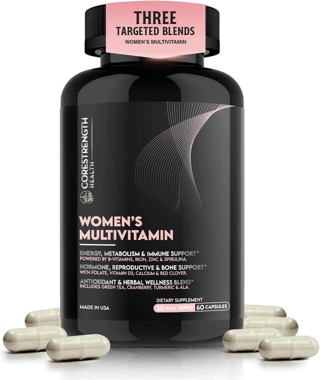 Multivitamínico diario para mujer, complejo B de alta potencia, vit...