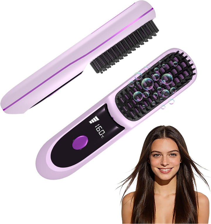 Go Brush Pro para cabello corto 2026, cepillos alisadores portátile...