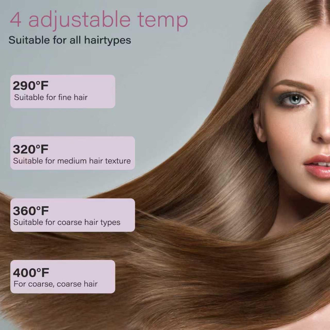 ZZR SEVEN Plancha para el cabello, plancha plana de 1.25 pulgadas y...