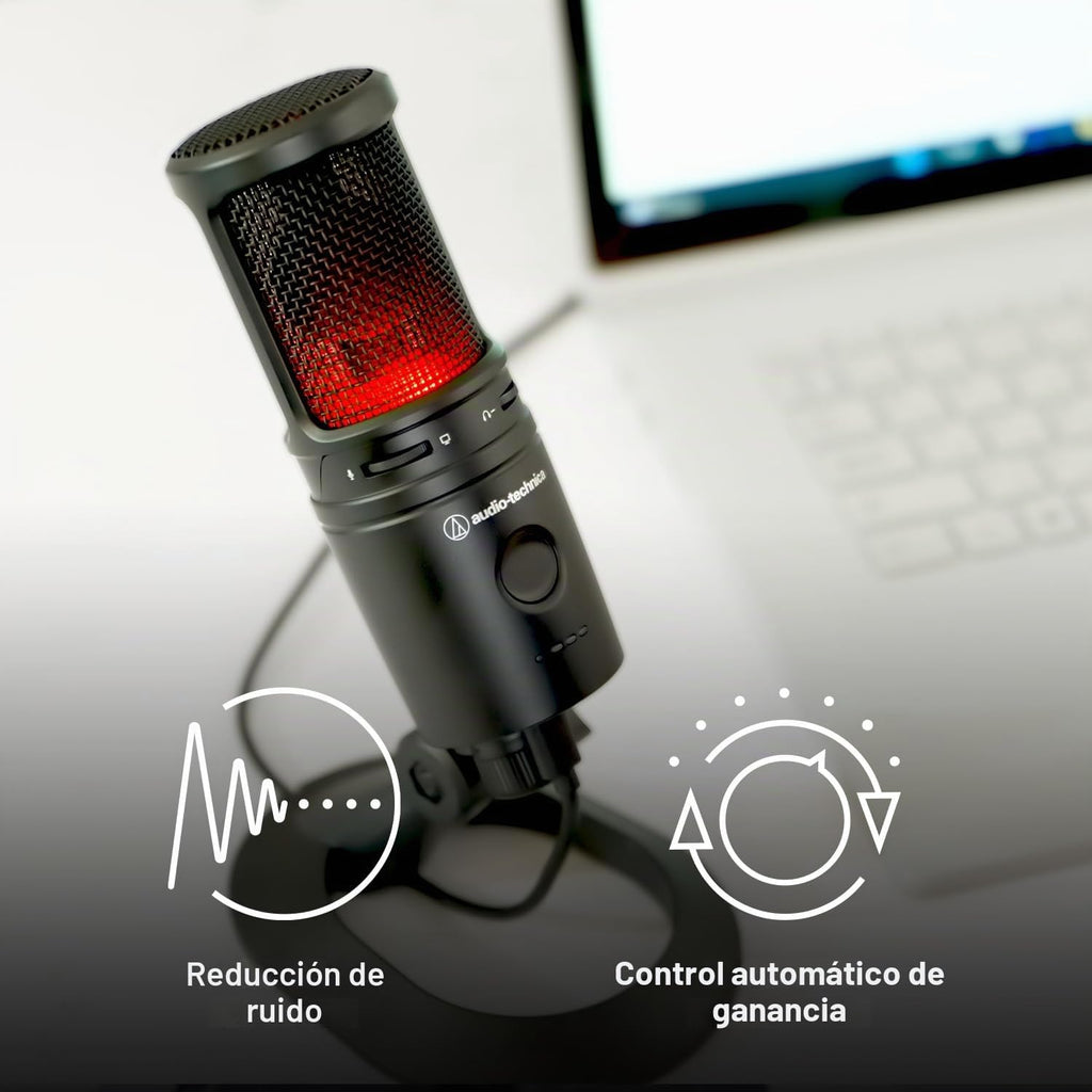 Audio-Technica Micrófono de condensador USB AT2020USBXP, con DSP