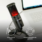 Audio-Technica Micrófono de condensador USB AT2020USBXP, con DSP