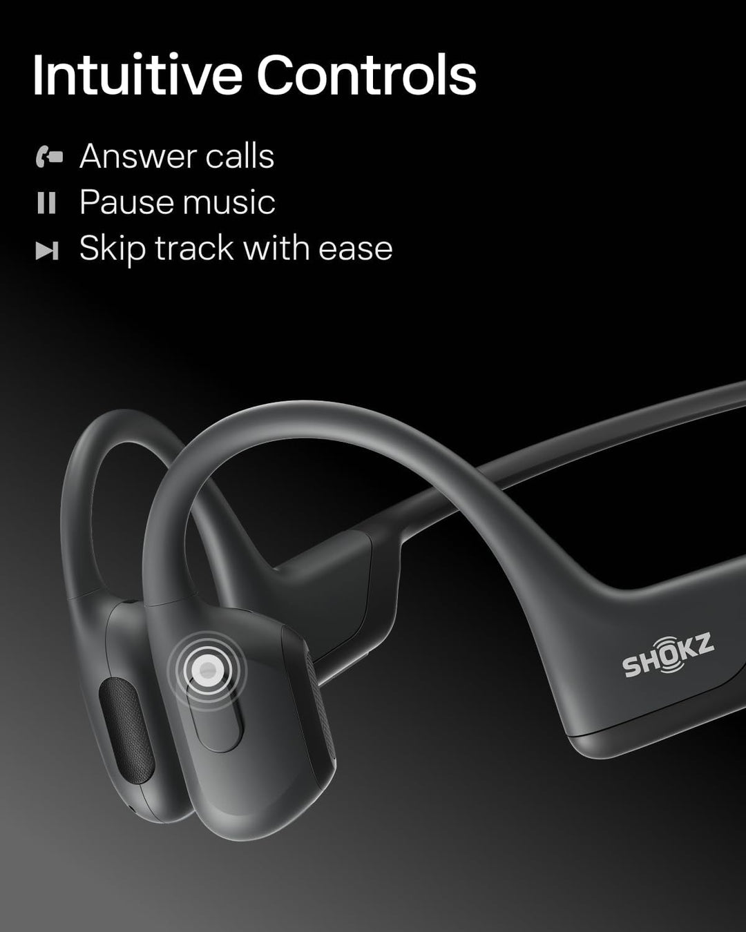 SHOKZ OpenRun Pro - Auriculares de conducción ósea, auriculares dep...