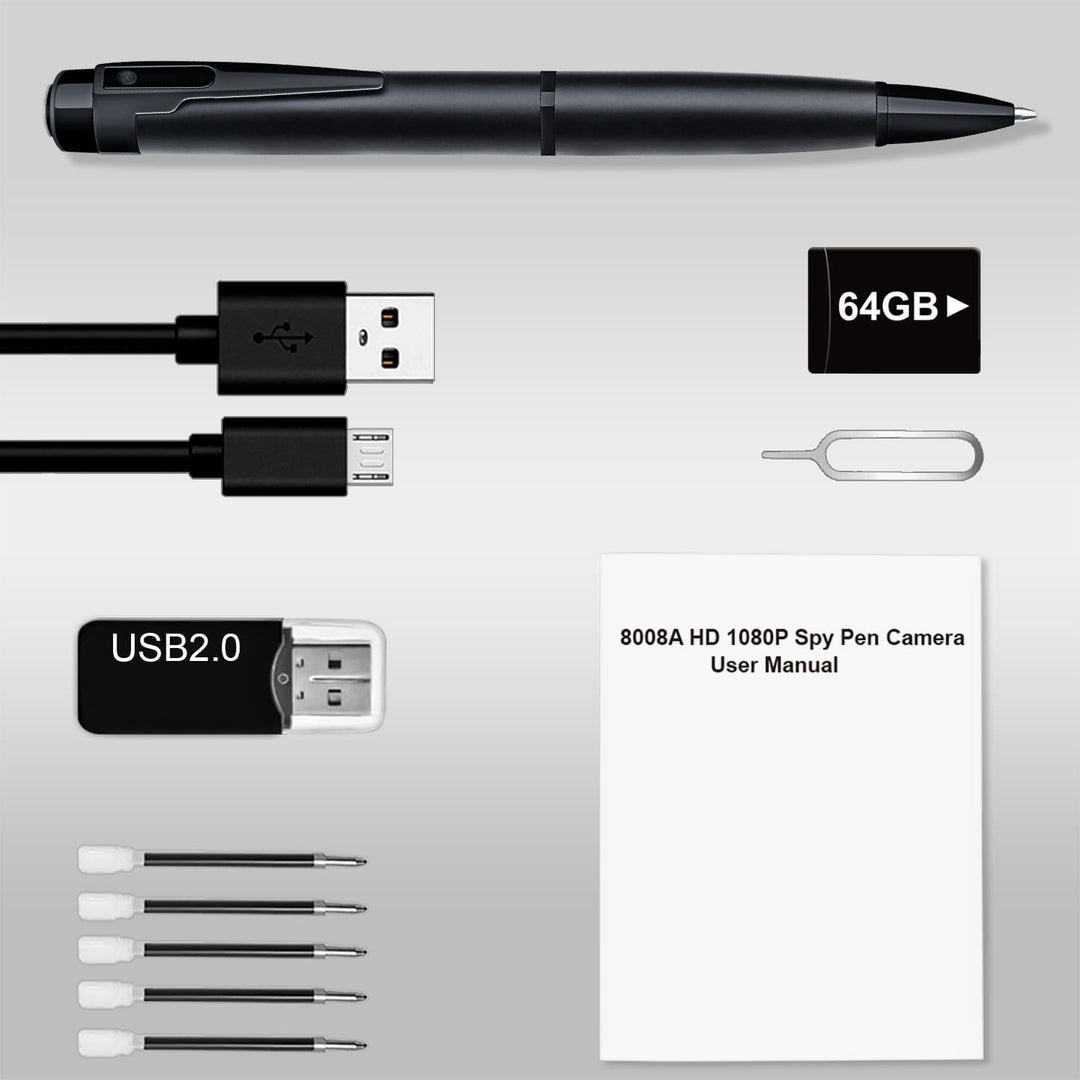 XISRU Cámara de seguridad pequeña de 64 GB detección de