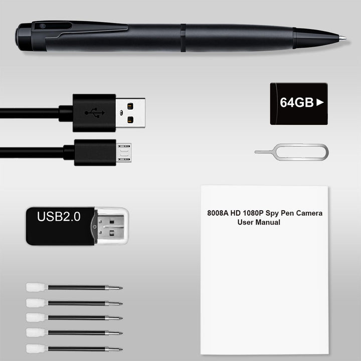 XISRU Cámara de seguridad pequeña de 64 GB detección de