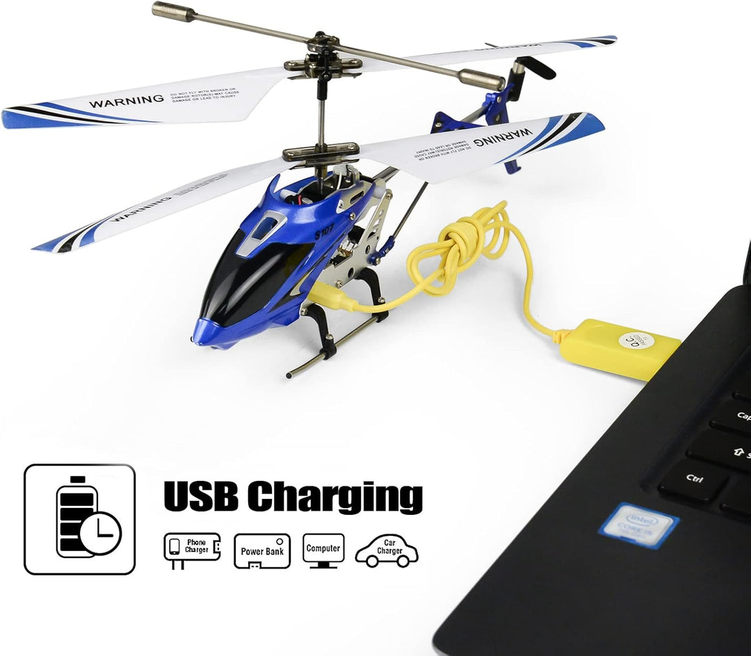Cheerwing S107\/S107G Phantom 3.5 canales, minihelicóptero RC con g...