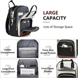 Mochila para laptop para mujer, bolsa de trabajo de 15.6 pulgadas c...