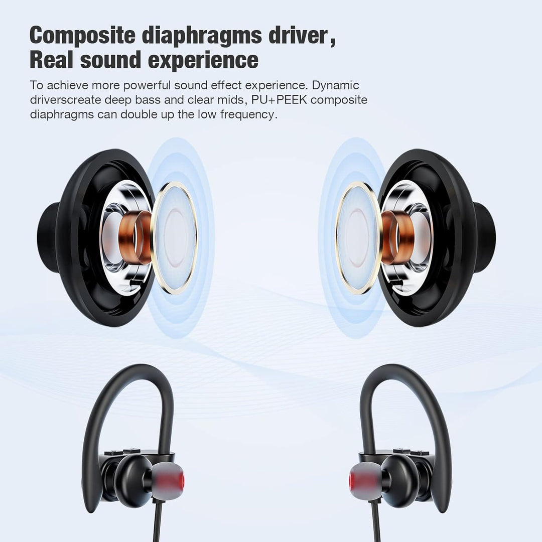 JOYWISE Auriculares Inalámbricos Bluetooth 16H Tiempo de Reproducci...