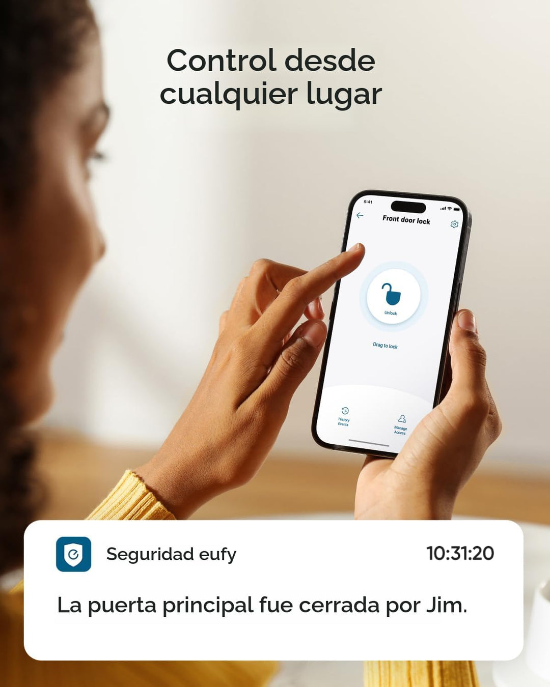 eufy Security Smart Lock C220, cerradura de puerta de entrada sin l...