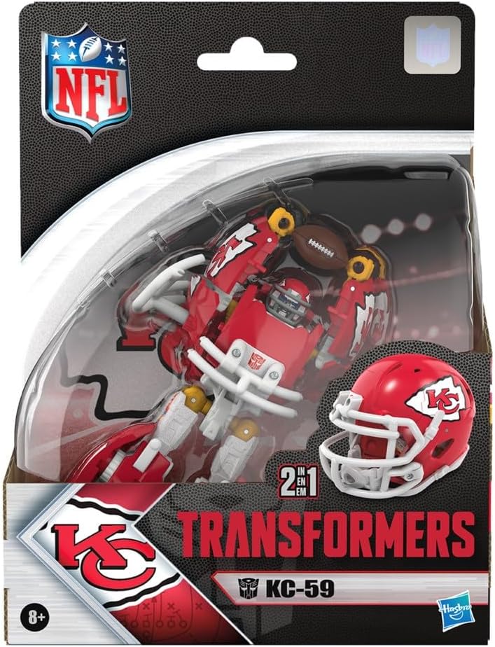 Transformers NFL Kansas City Chiefs KC-59, figura de acción