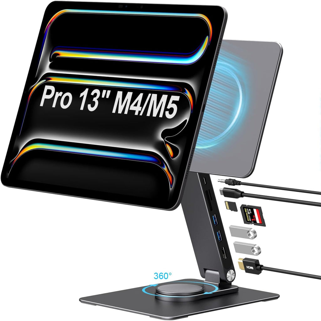 Hub de soporte magnético para iPad Pro de 13 pulgadas, estación de