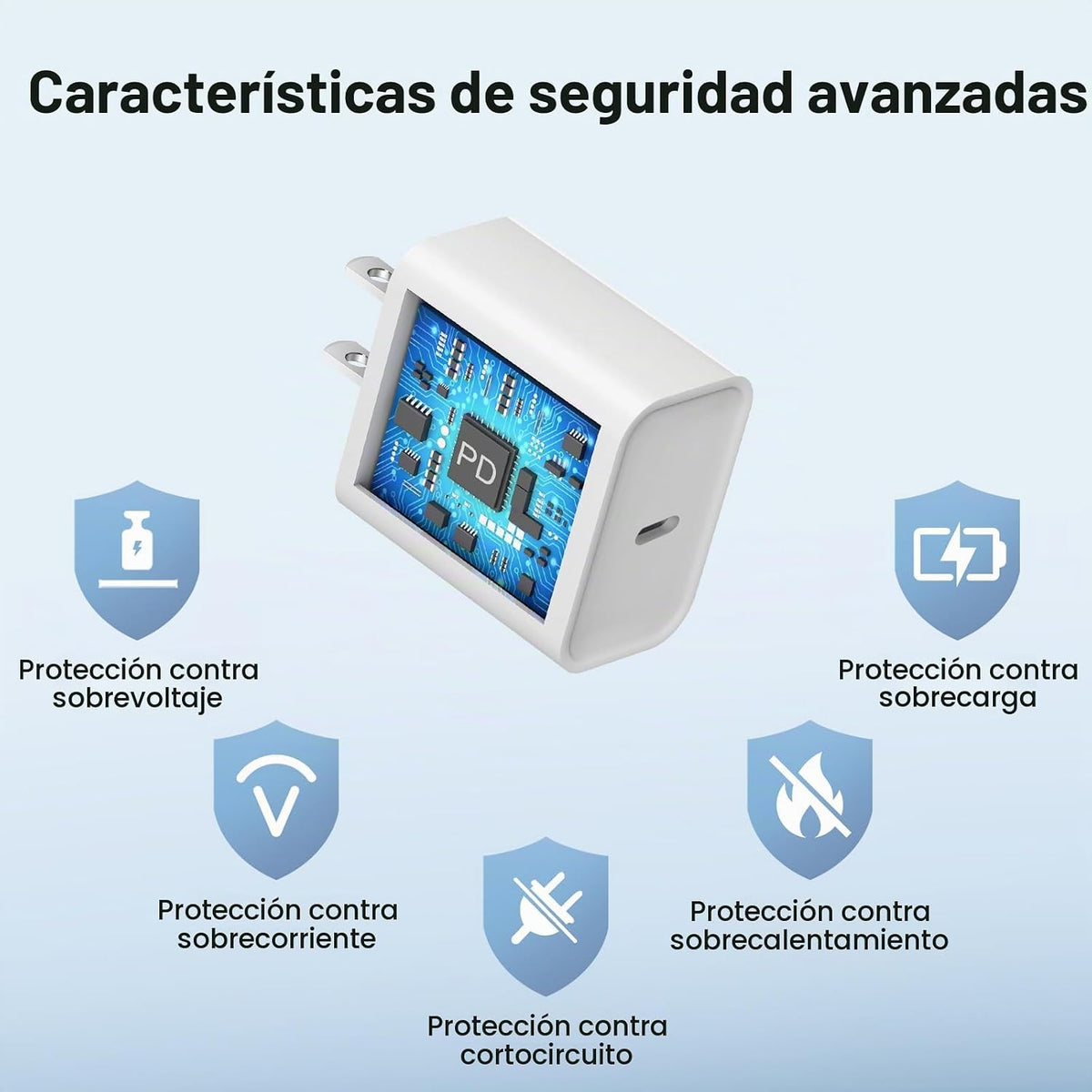 Cargador para iPhone 18 17 16 Carga rápida Paquete de 2 cargadores USB C