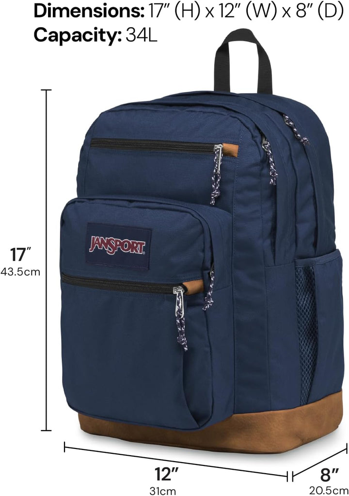 JanSport Mochila Cool con funda para laptop de 15 pulgadas, mochila...