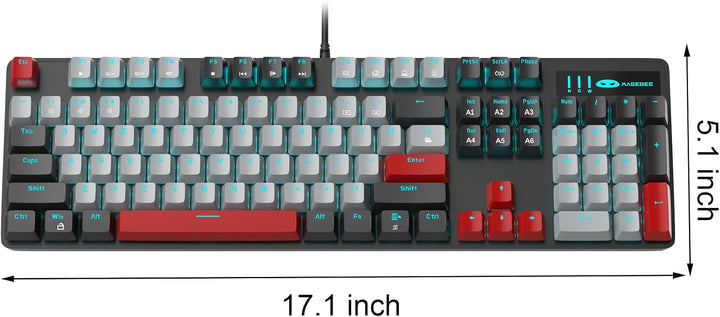 MageGee - Teclado mecánico para juegos, nuevo teclado retroiluminad...