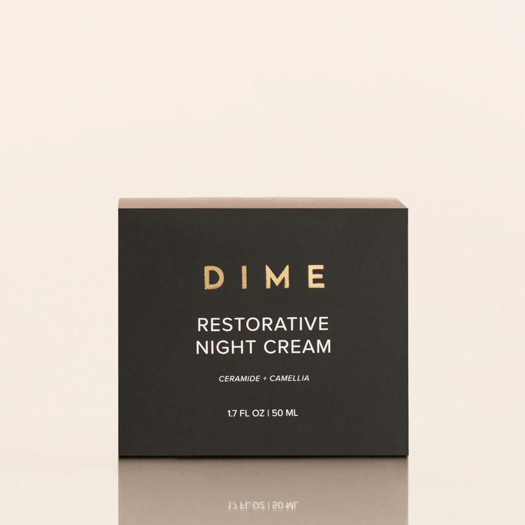 DIME Beauty Crema de noche restauradora, hidratante facial con cera...