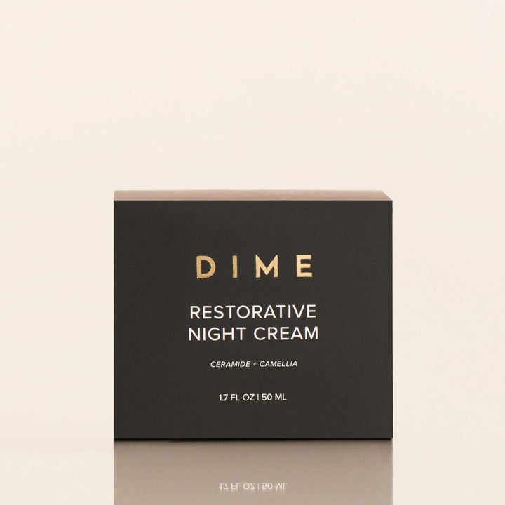DIME Beauty Crema de noche restauradora, hidratante facial con cera...