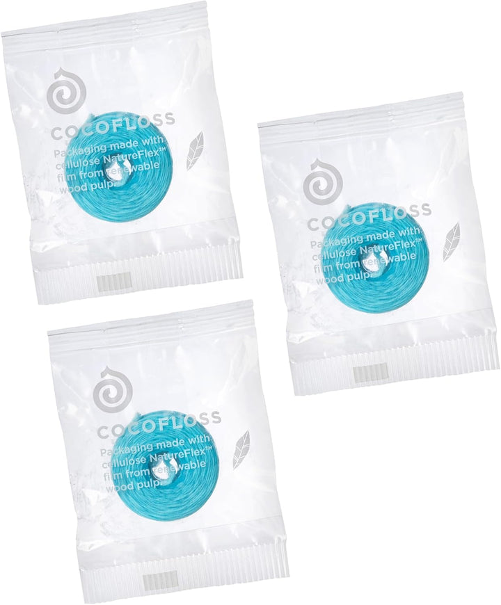 Cocofloss Hilo Dental Tejido, Juego de Recargas, Cuidado Bucal Dise...