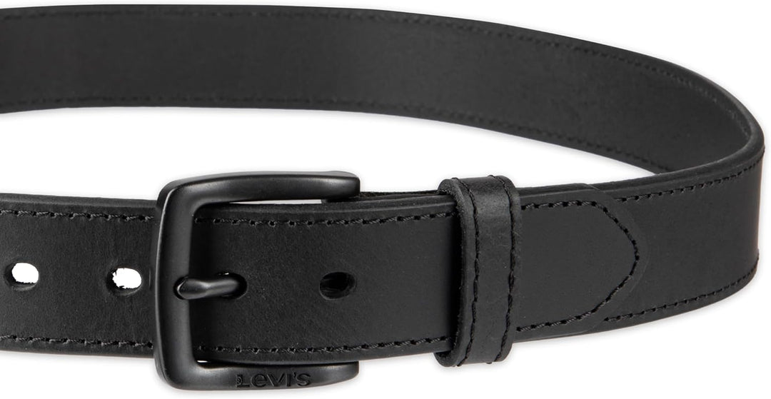 Levi's Cinturón de cuero casual para hombre, correa clásica par...