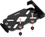 INJORA LCG Kit de chasis de fibra de carbono con bandeja de batería para TRX4M