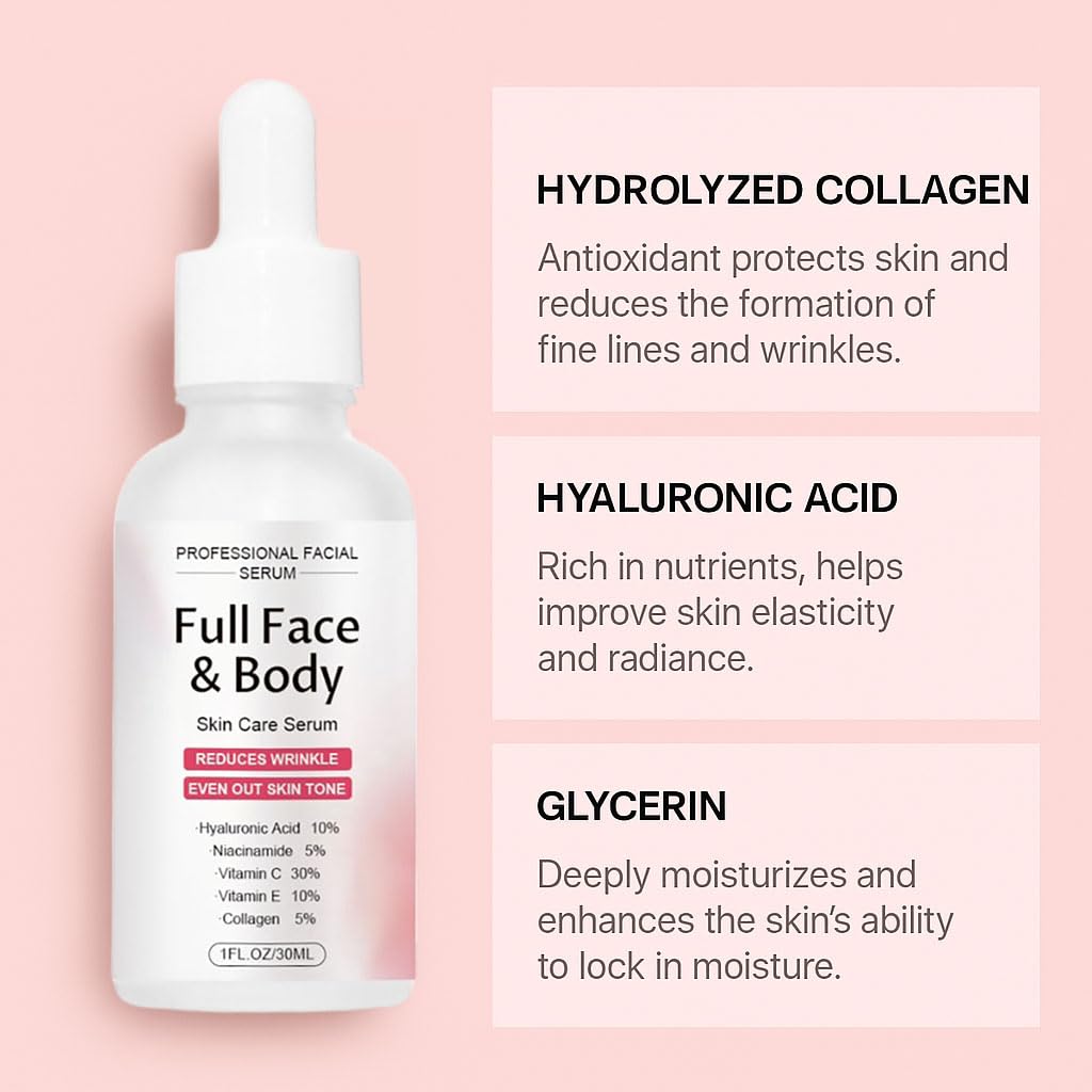 Suero de Vitaminas Finones Skin para rostro y cuerpo, suero reafirm...