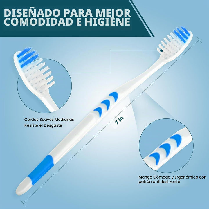 Navona Paquete de 150 cepillos de dientes envueltos individualmente...