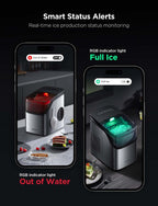 GoveeLife Máquina de hielo inteligente, 9 cubos de hielo en 6 minutos