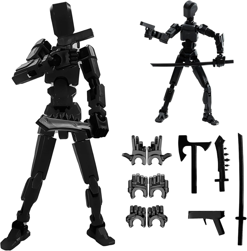 Juego de 13 figuras de acción Titan de Dumwick, Negro