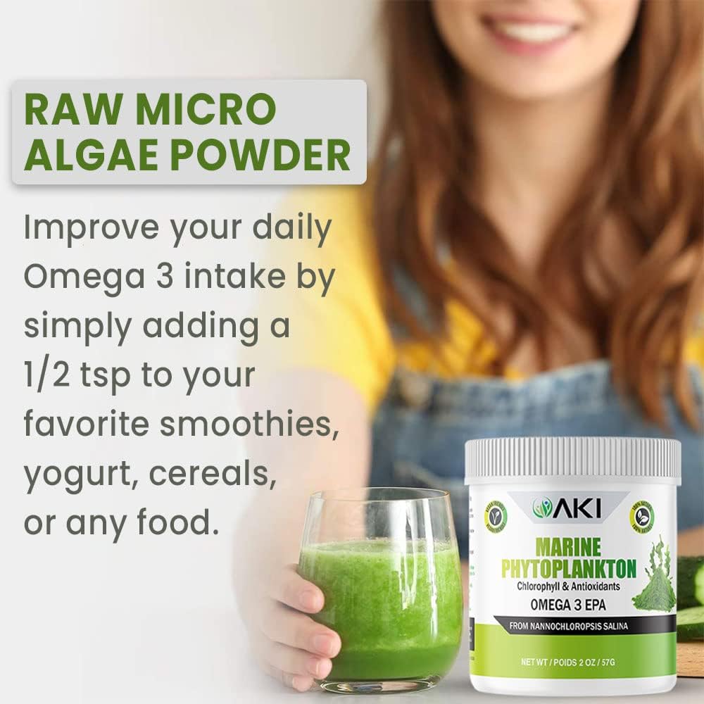 AKI Broccoli Broccoli Powder (5.29 oz \/ 150g) y polvo de fitoplanc...