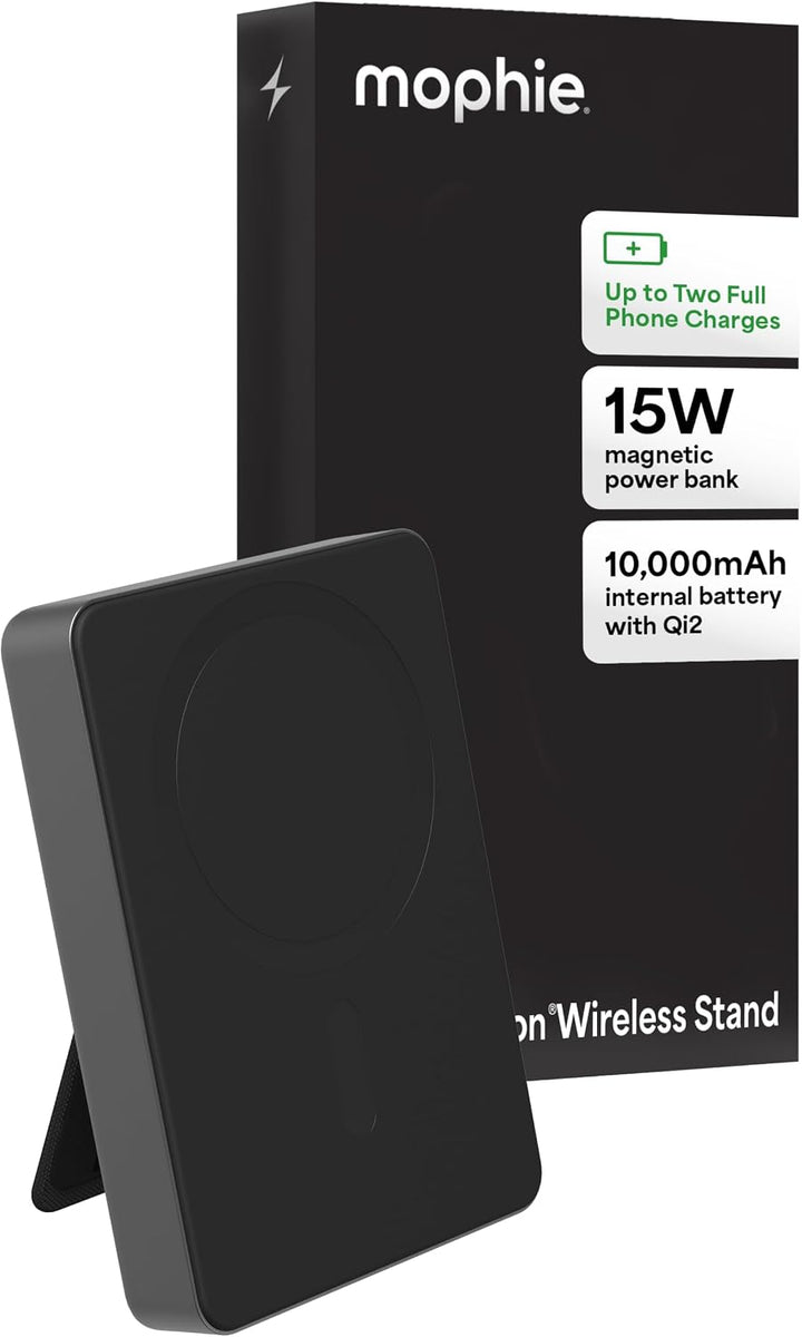 Mophie Powerstation Wireless Slim con soporte de 10,000 mAh - Carga...
