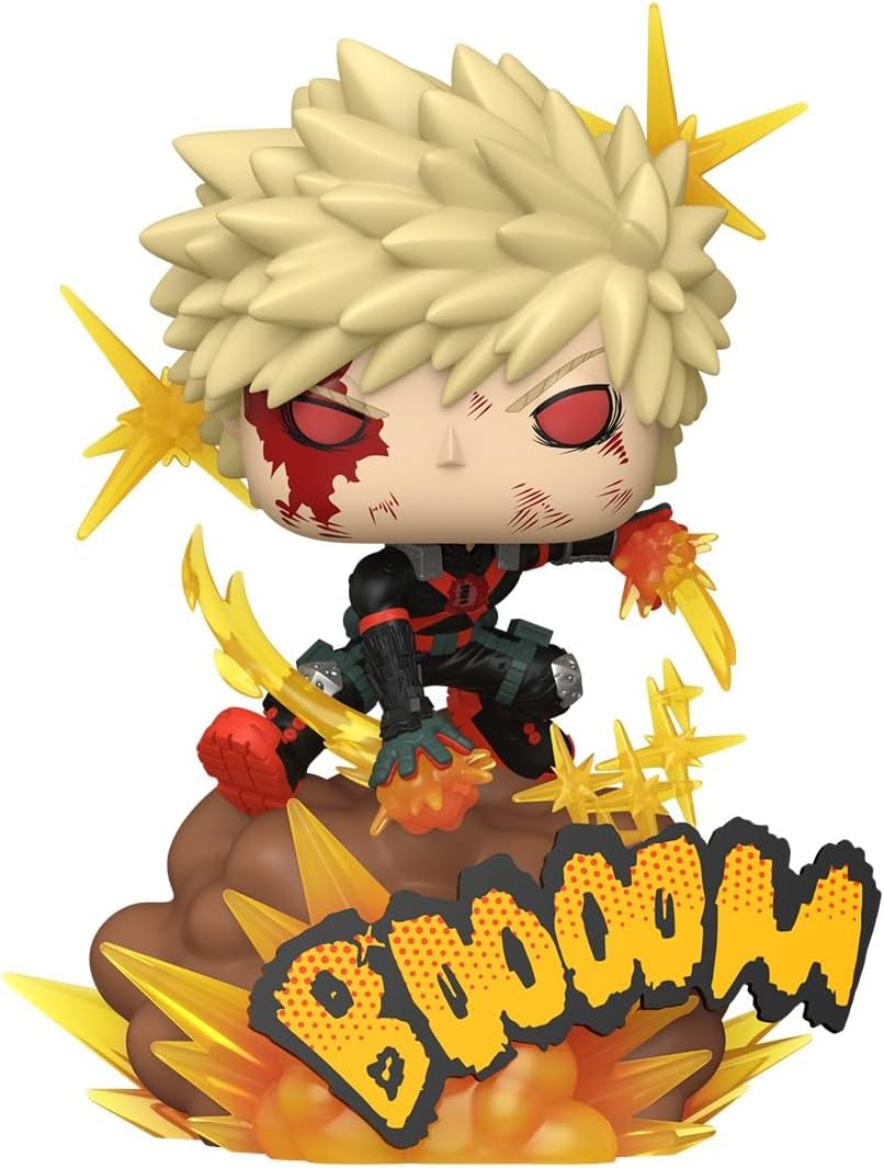 POP Funko Deluxe: My Hero Academia - Bakugo, con Chase (el estilo puede