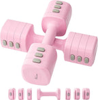 Juego de mancuernas y pesas rusas ajustables 2 en 1 para mujer (1.1-12.1 libras), pesas libres de cambio rápido para gimnasio en casa, pilates y entrenamiento de cuerpo completo