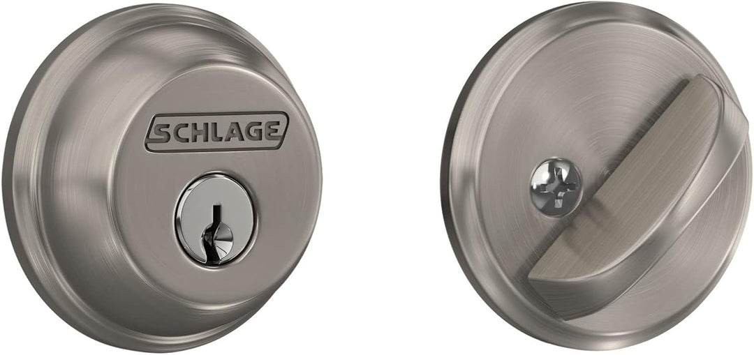 Schlage B60 N 619 - Cerrojo de seguridad con llave de 1 lado, la má...