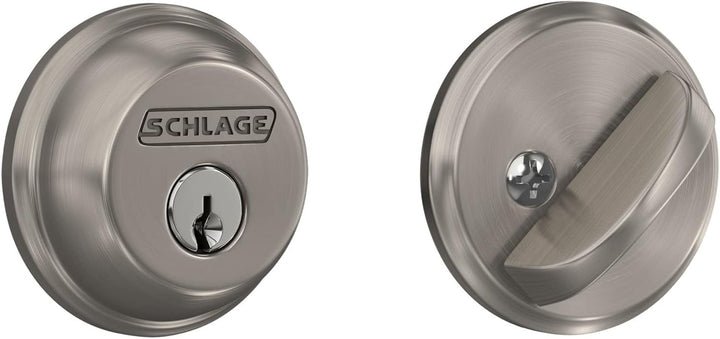 Schlage B60 N 619 - Cerrojo de seguridad con llave de 1 lado, la má...