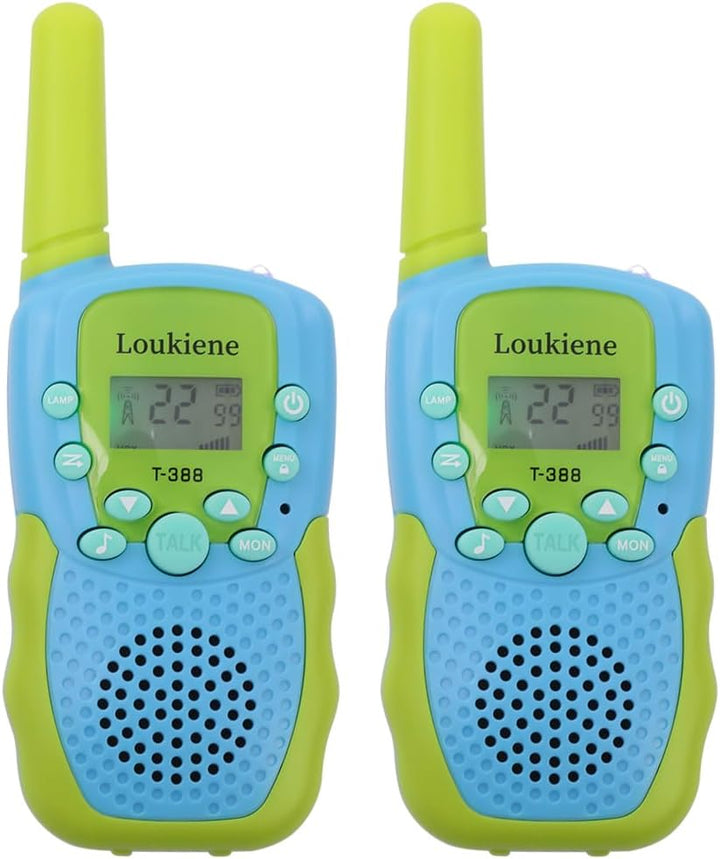 LOUKIENE Walkie Talkies para niños de 22 canales de radio de 2 vías...