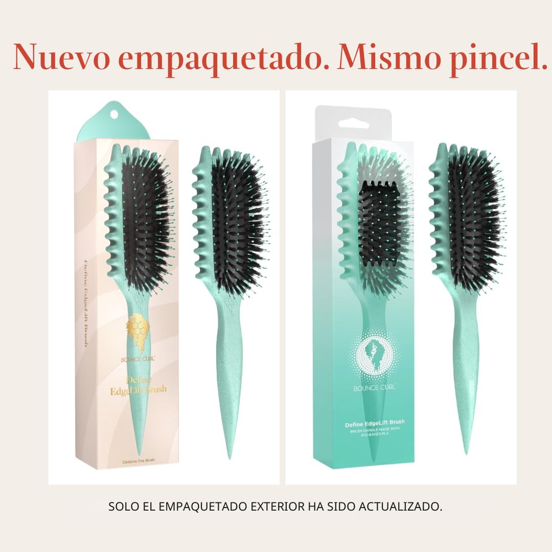 Bounce Curl Define EdgeLift Brush, Herramienta 5 en 1 para Rizos, O...