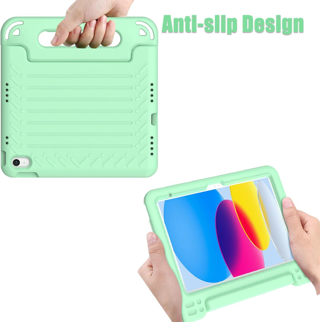 Funda infantil para iPad (A16) de 11ª generación de 11 pulgadas 2025, iPad de 10.9 pulgadas 2022 con protector de pantalla integrado, duradero, a prueba de golpes, ligera, con mango para i Pad